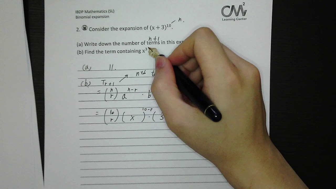 IB Math SL - Binomial expansion