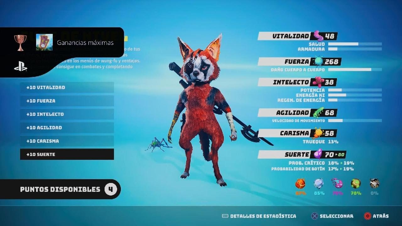 Biomutant - Ganancias máximas