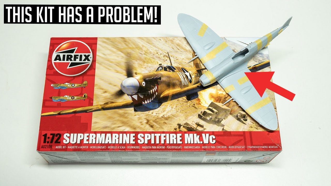 1/72 Airfix Spitfire Mk. Vc | This kit has a problem!