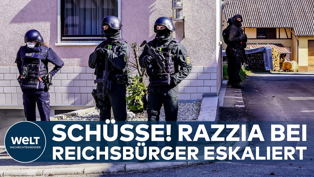 BOXBERG: Eskalation bei Razzia! Mutmaßlicher Reichsbürger schießt auf einen Polizisten I WELT News