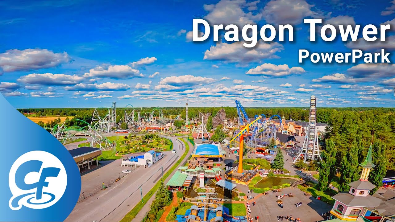 Dragon Tower on-ride 5KPOV 5K @60fps PowerPark PowerLand