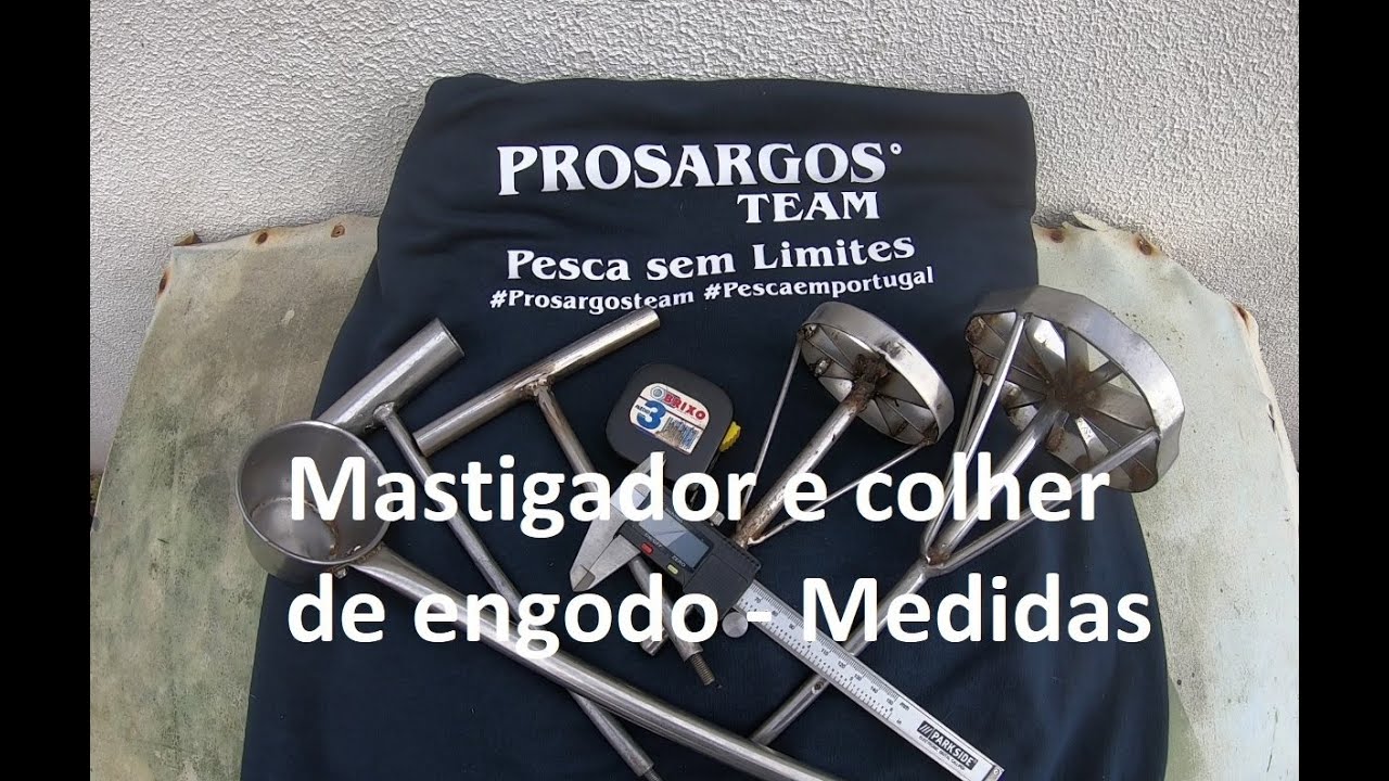 Mastigador, colher de engodo e suas medidas💪🎣🇵🇹