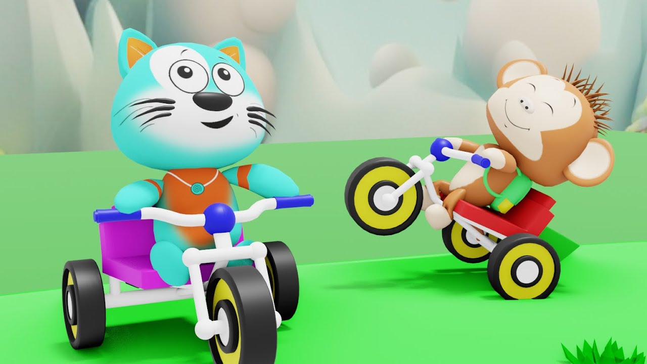 KRING KRING ADA SEPEDA - Animasi Lagu Anak Versi LUCU dan GEMBIRA