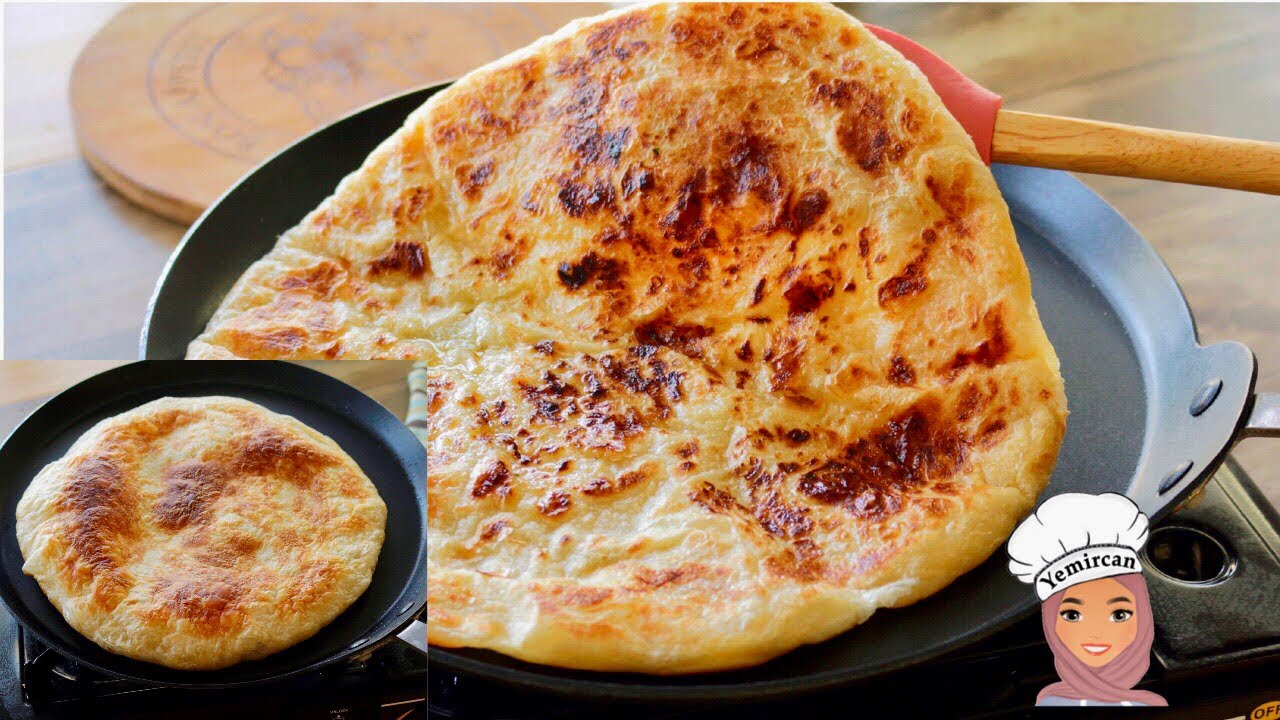 Buttery flaky Layered Bread  | خبز الملوح اليمني من غير فرن ومن غير تنور والنتيجة 🤔