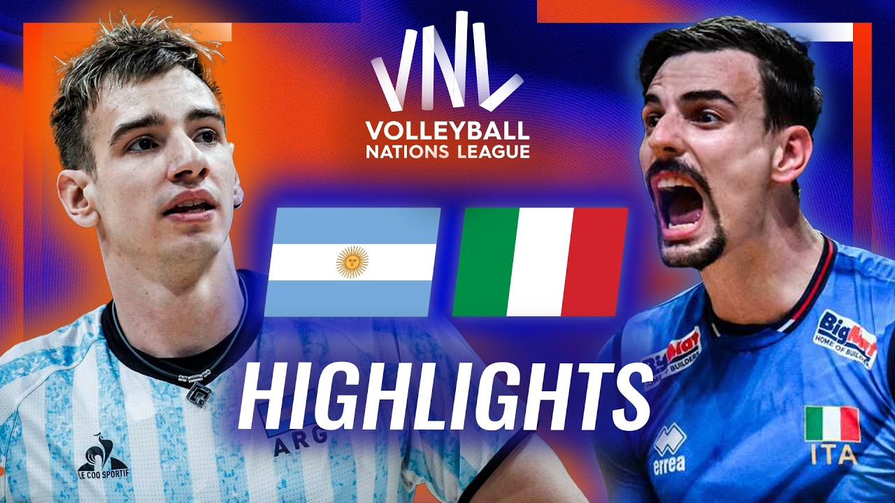 Argentina 🇦🇷 vs. Italy 🇮🇹 - Highlights | Week 3 | Men's VNL 2026