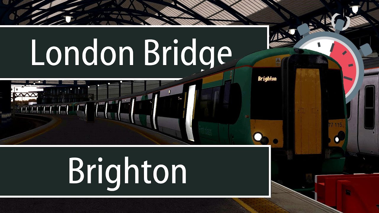(Train Sim) London to Brighton Timelapsed in 7 Minutes