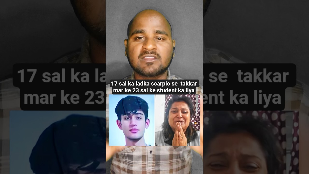 17 sal ka ladka scarpio se  takkar mar ke 23 sal ke student ka liya jann #shorts #accident