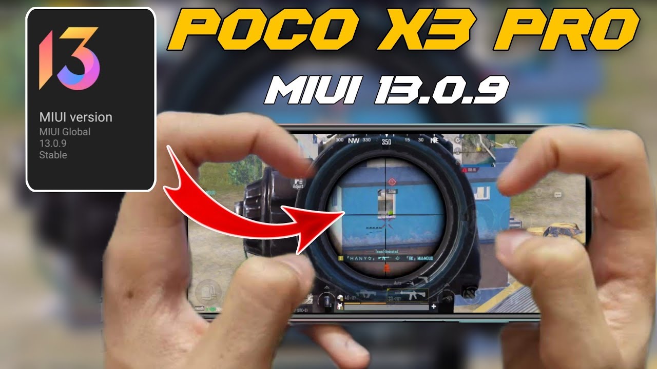 تجربة أداء ببجي علي poco x3 pro بعد تحديث بوكو اكس 3 برو الاخير 13.0.9 MIUI