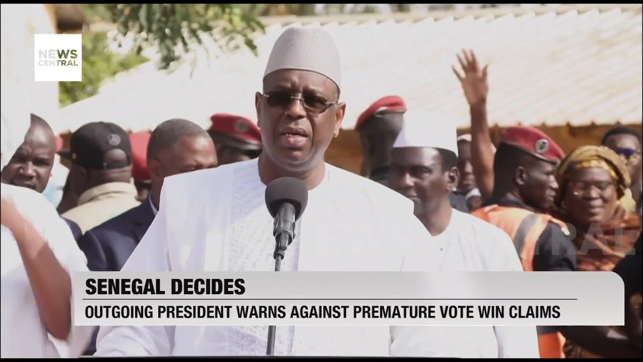 Senegal's Outgoing President Cautions Against Premature Election Victory Claims