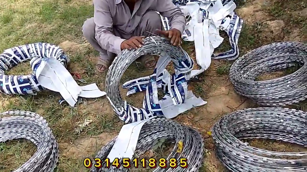 How to install Y Shape Angle Razor Wire Concertina Barbed Wire