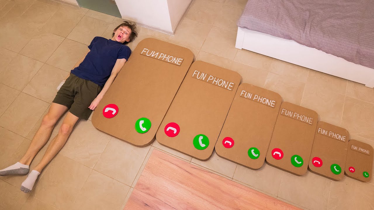 Cardboard ladder iPhone 16 17 18 19 20 21 incoming call