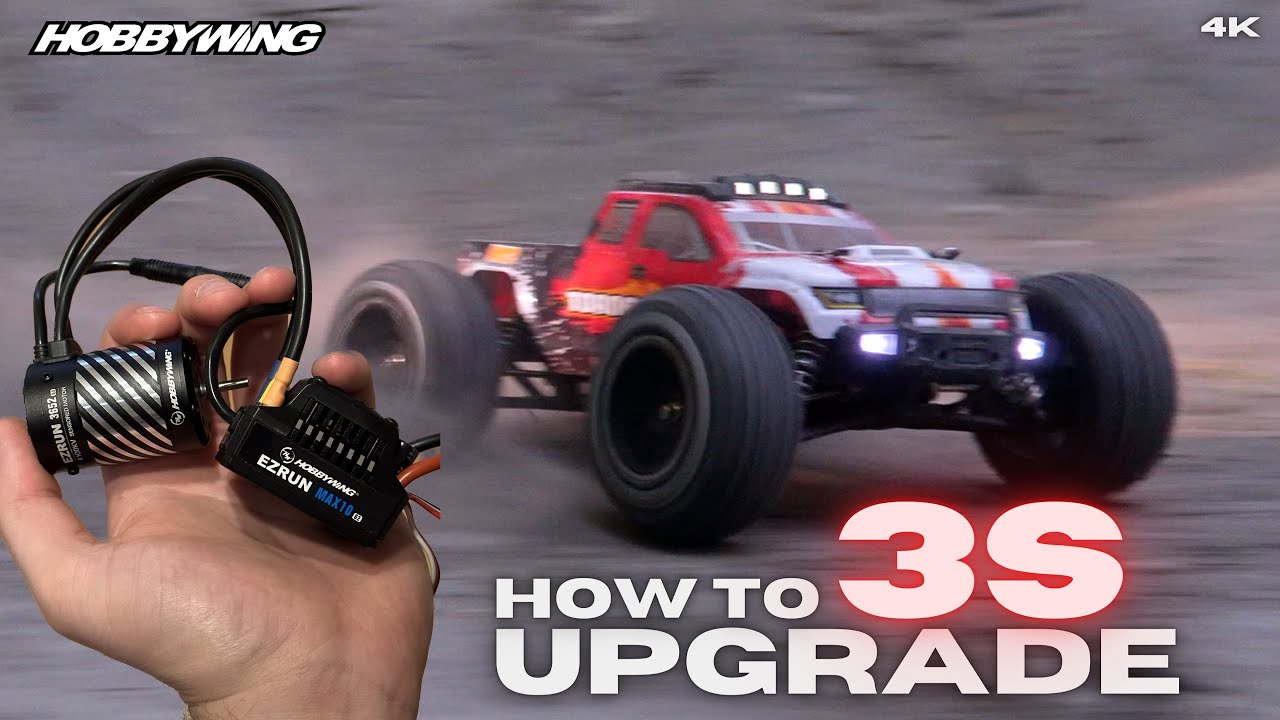 HOW to UPGRADE to BRUSHLESS 3S RC Car | HBX 2996A 3S | Hobbwing Max10 G2 | FERNGESTEUERTE AUTOS