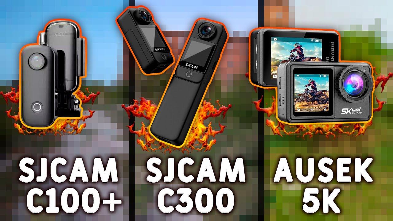 Битва Экшн-Камер: SJCAM C100+, C300 или Ausek 5K — Что Выбрать?