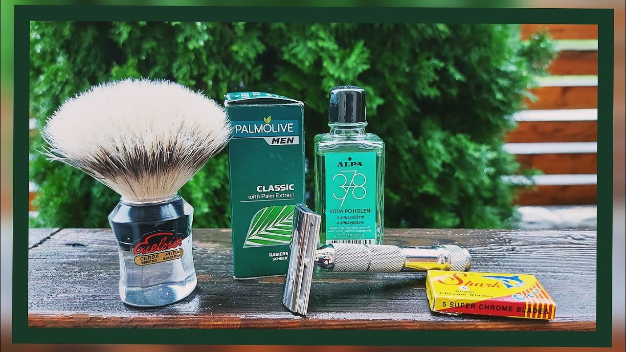 💈💚 Palmolive Shave Stick Soap, Alpa 378 Aftershave Lotion, Razorock Gamechanger 68-p, Semogue 620 💚💈