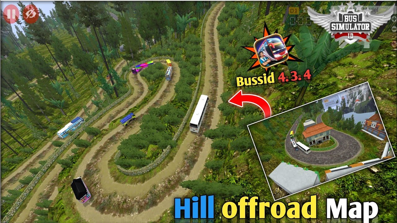 Hill Map Mod | Hill offroad Map | Bussid 4.4 Mod #hillmapmod #hilloffroad #hillmodmap