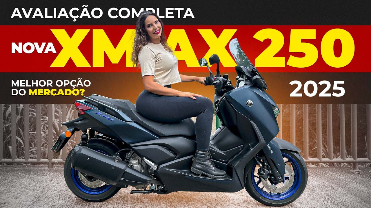 TESTE XMAX 250 2025 *MELHOR VÍDEO*  PREÇO, SEGURO, CONSUMO E TOP SPEED NOVA XMAX 250 YAMAHA | REVIEW