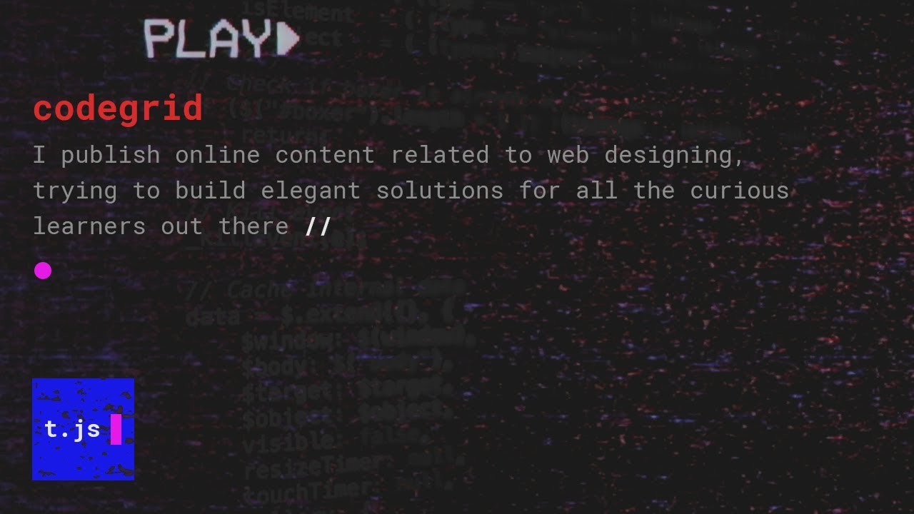 Terminal Effect | Typewriter Effect | t.js - JQuery