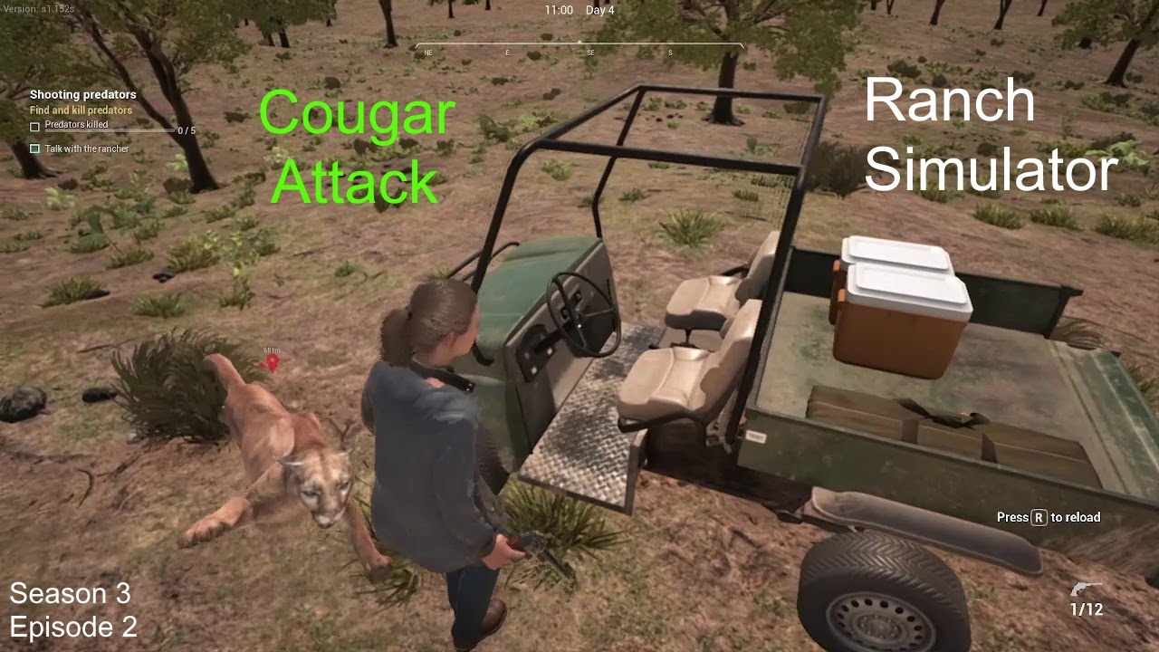 Ranch Simulator | New DLC Southwest Ranch | Attacked By A Cougar And Black Bear | Season 3 Episode 2