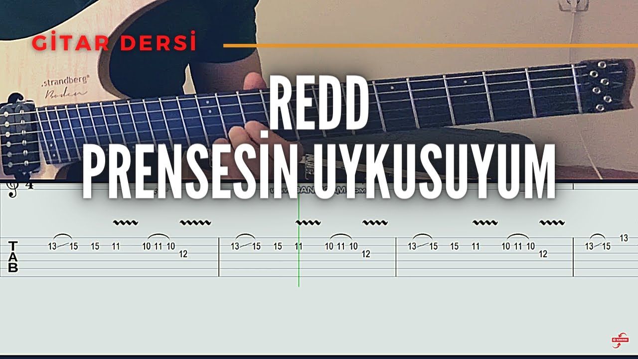 Redd - Prensesin Uykusuyum | Gitar Solosu Nasıl Çalınır? (Tablı)