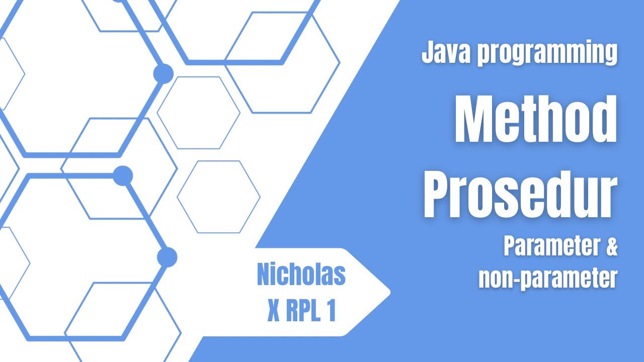 Method Prosedur | Java Programming - Nicholas X RPL 1