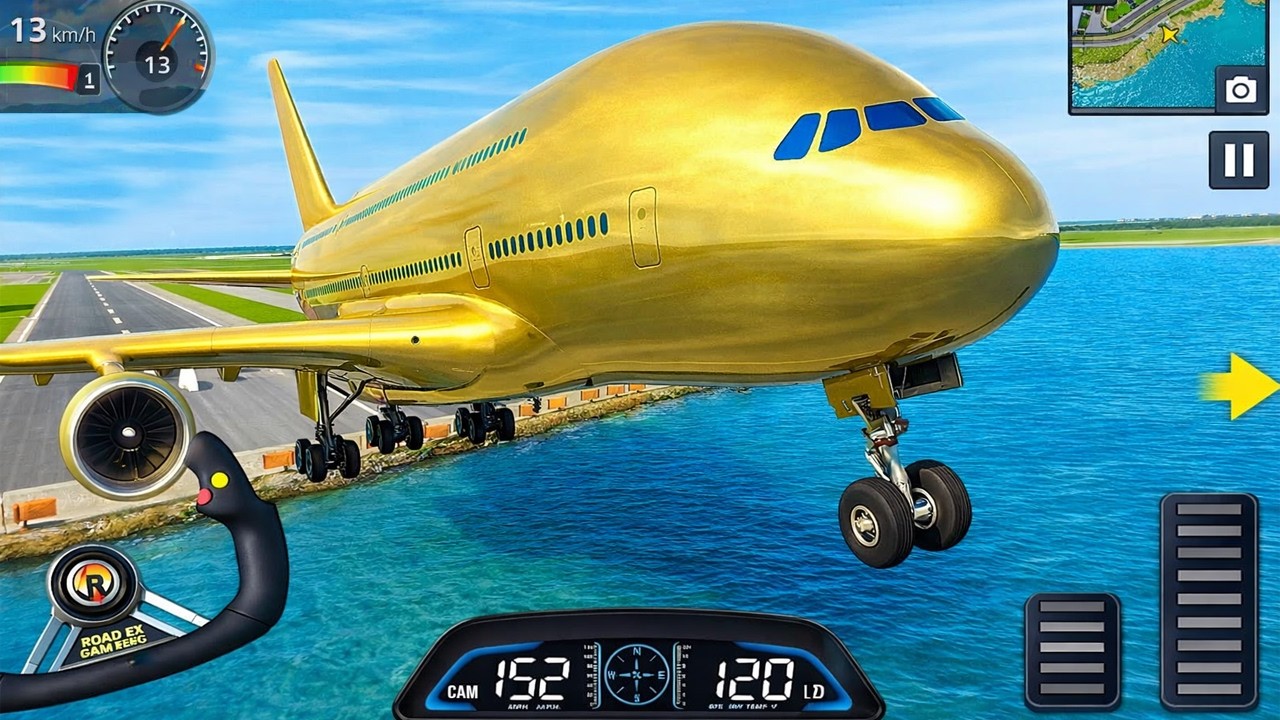 City Pilot Airplane Simulator Journey Gameplay | Realistic Flight Takeoff Landing | Roadex Gaming
