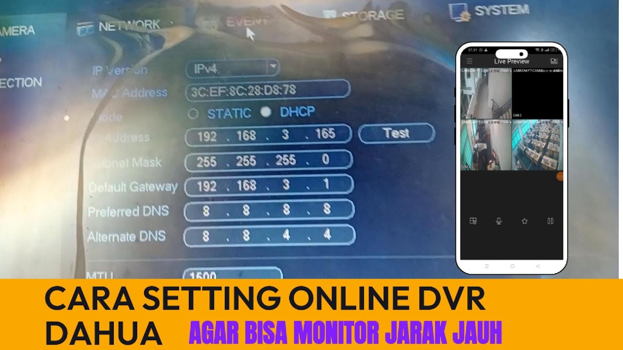 CARA SETTING ONLINE DVR DAHUA | TUTORIAL