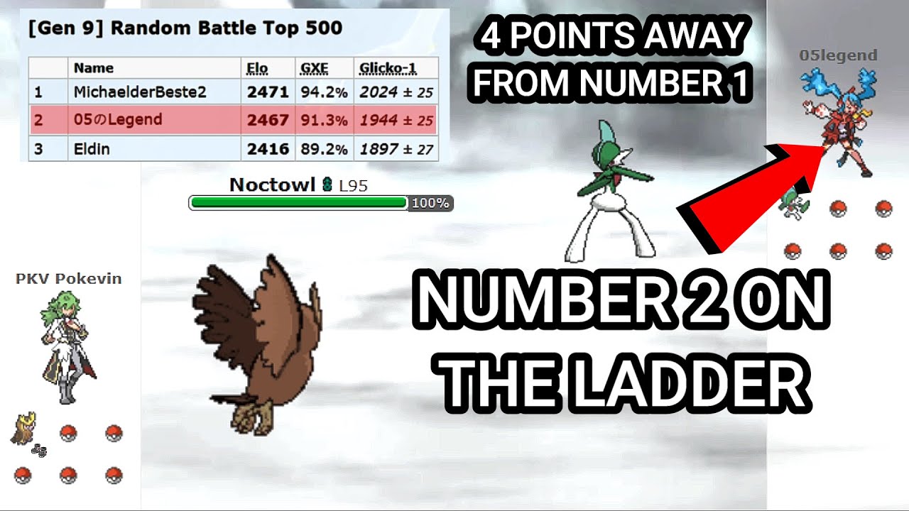 Battling The Number 2 Guy On The Ladder! (Pokemon Showdown Random Battles) (High Ladder)