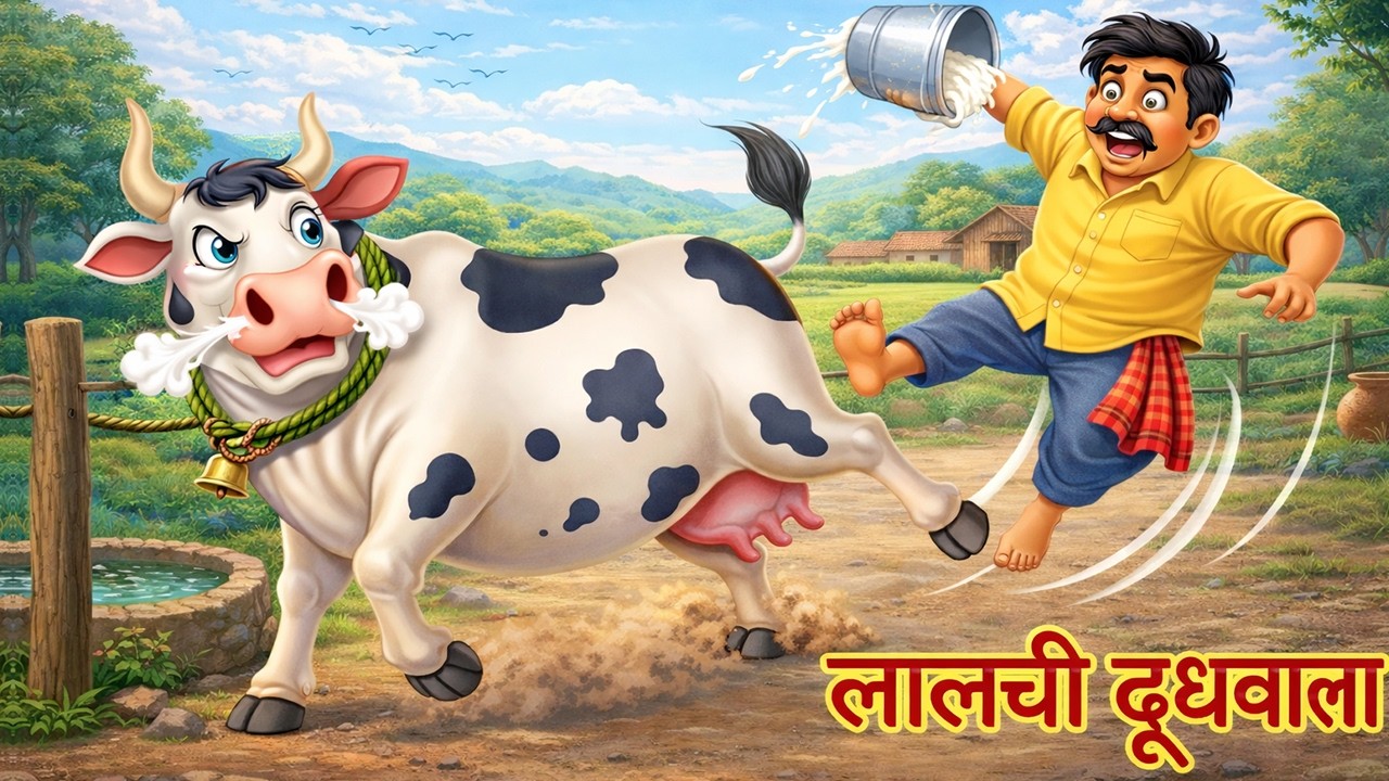 लालची दूधवाला Greedy Milkman || LALCHI DOODHWALA  | KAHANIYA | GAAY KI KHANAI || Hindi Kahaniya