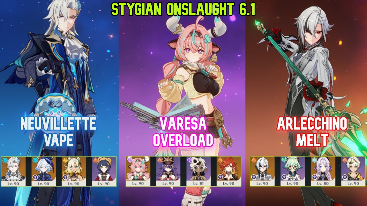 Stygian Onslaught - Fearless | C0 Neuvillette - C0 Varesa - C0 Arlecchino | Genshin Impact 6.1
