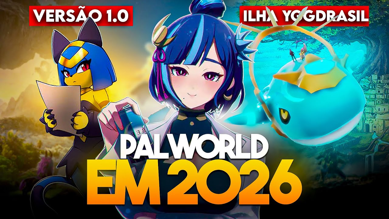 FINALMENTE PALWORLD 1.0, ILHA ÁRVORE, NOVOS PALS e MAIS!
