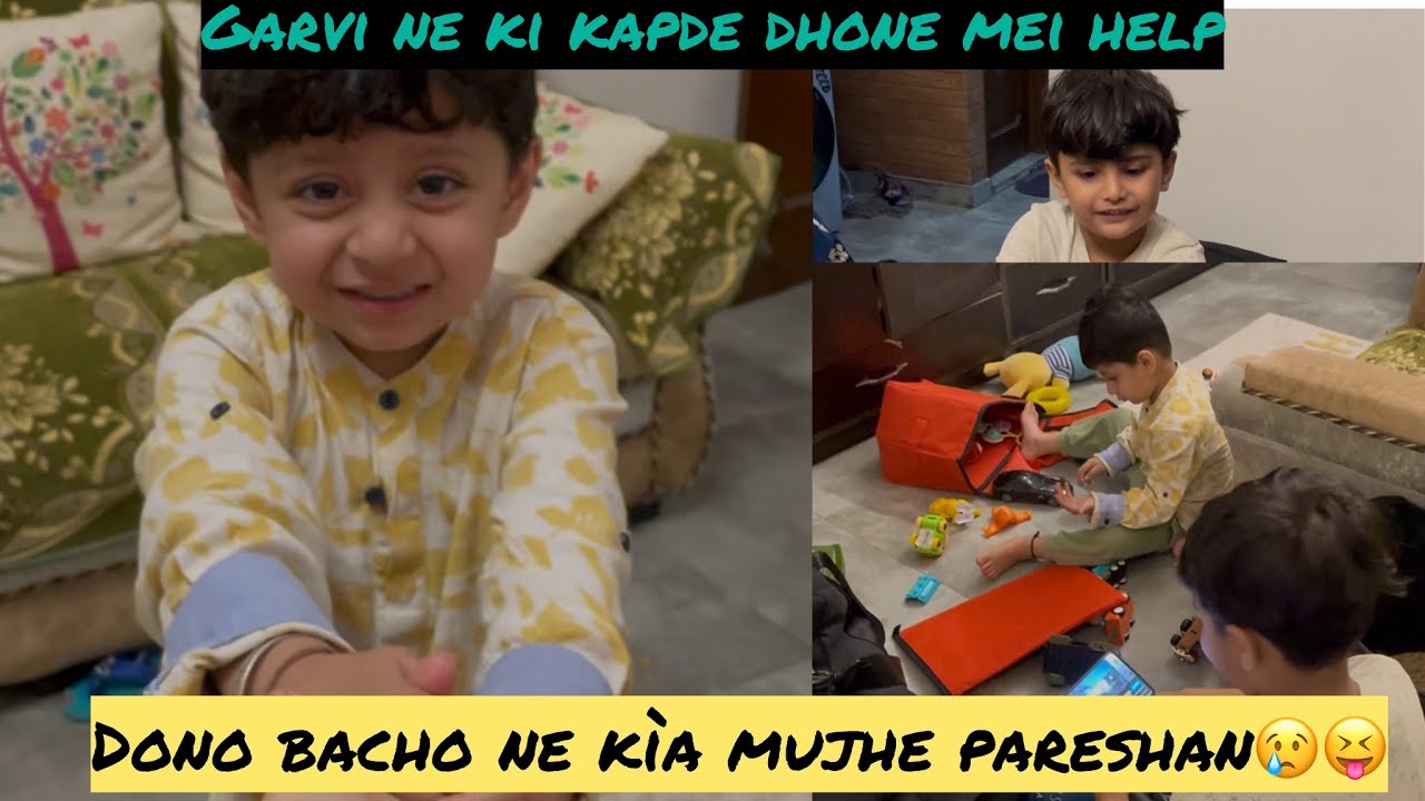 Sunday funday masti with my bacha 🥳💕