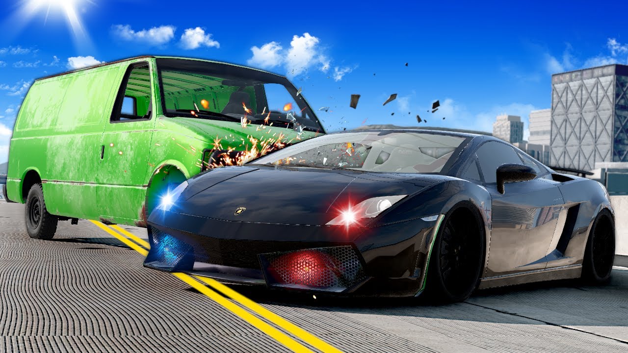 Undercover Lamborghini Police Chase! (BeamNG)