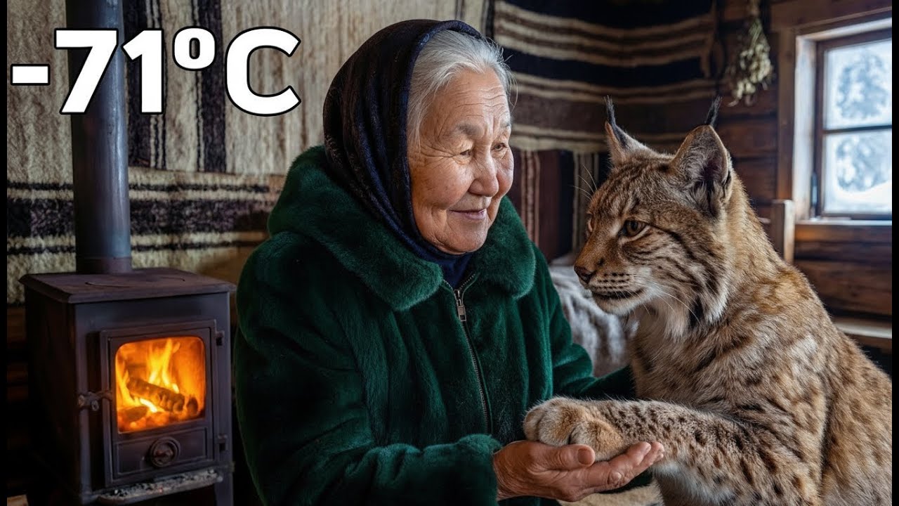 An Elderly Woman Saved Freezing Lynx Puppies in Siberia  What happened next will touch your heart