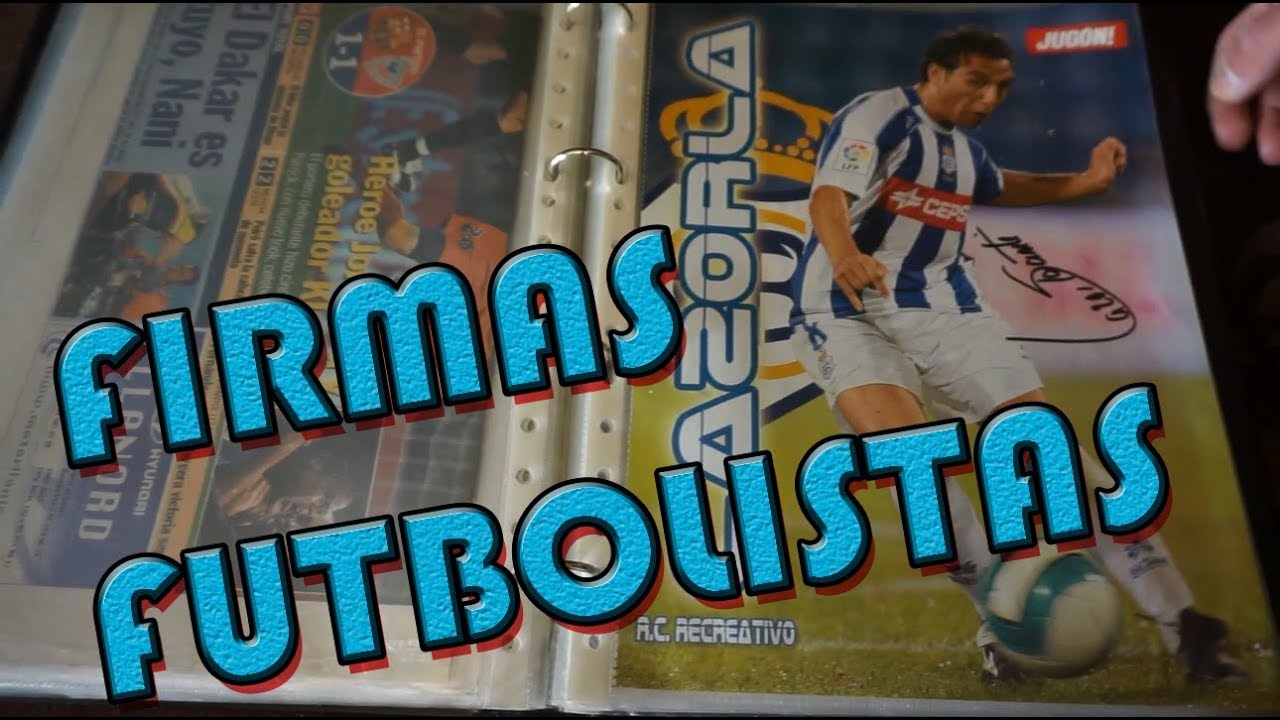 COLECCIÓN AUTÓGRAFOS de FUTBOLISTAS - varios TOP