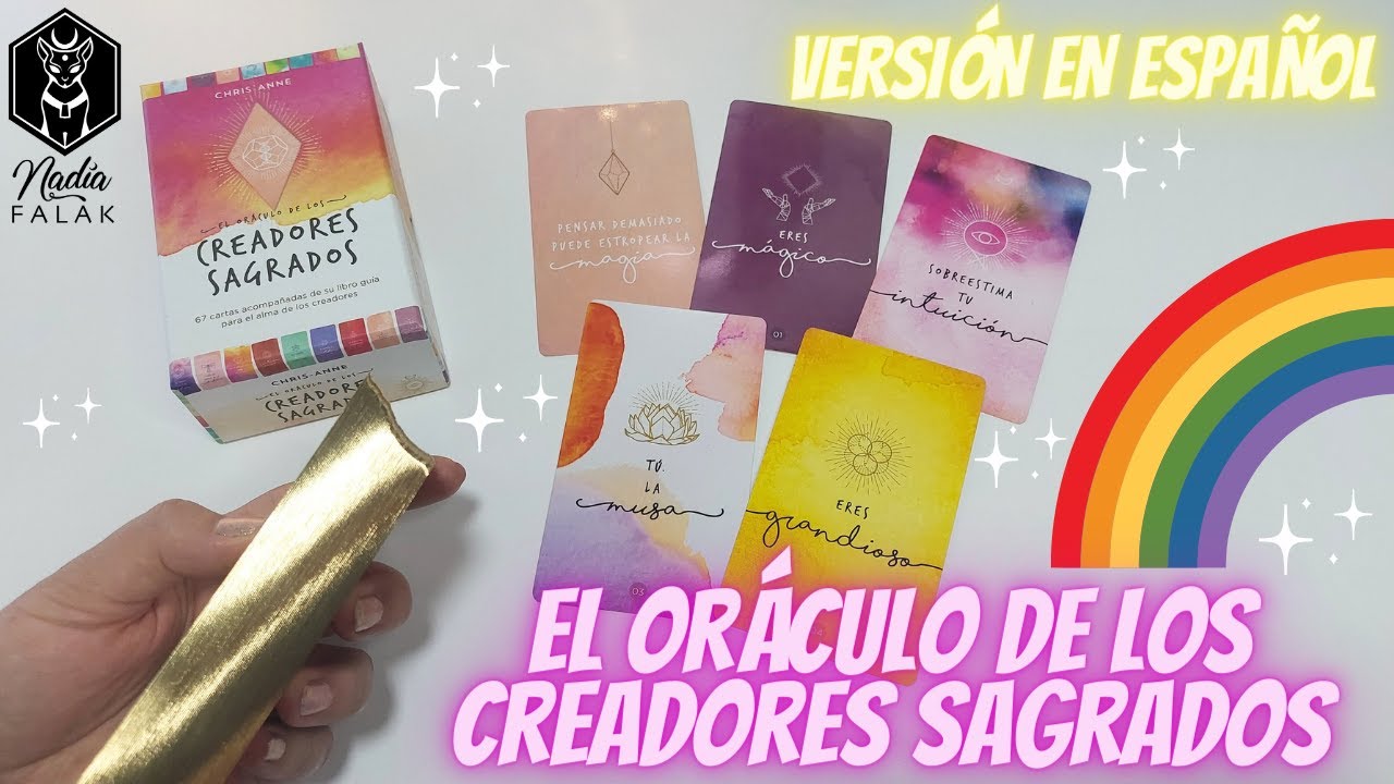 EL ORÁCULO DE LOS CREADORES SAGRADOS 🌈 Unboxing y Reseña ✨ Nadia Falak