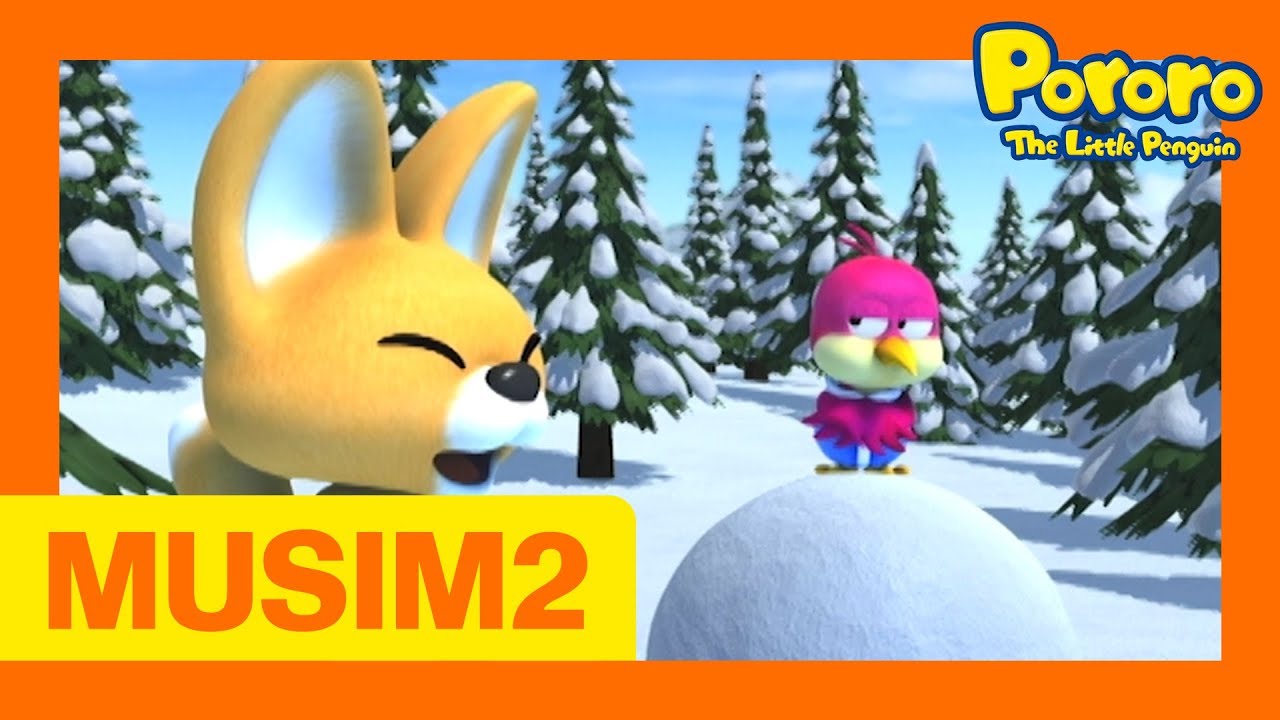 #13 Orang-orangan Salju Terbesar | Pororo Si Penguin Kecil Musim 2 | Animasi Indonesia