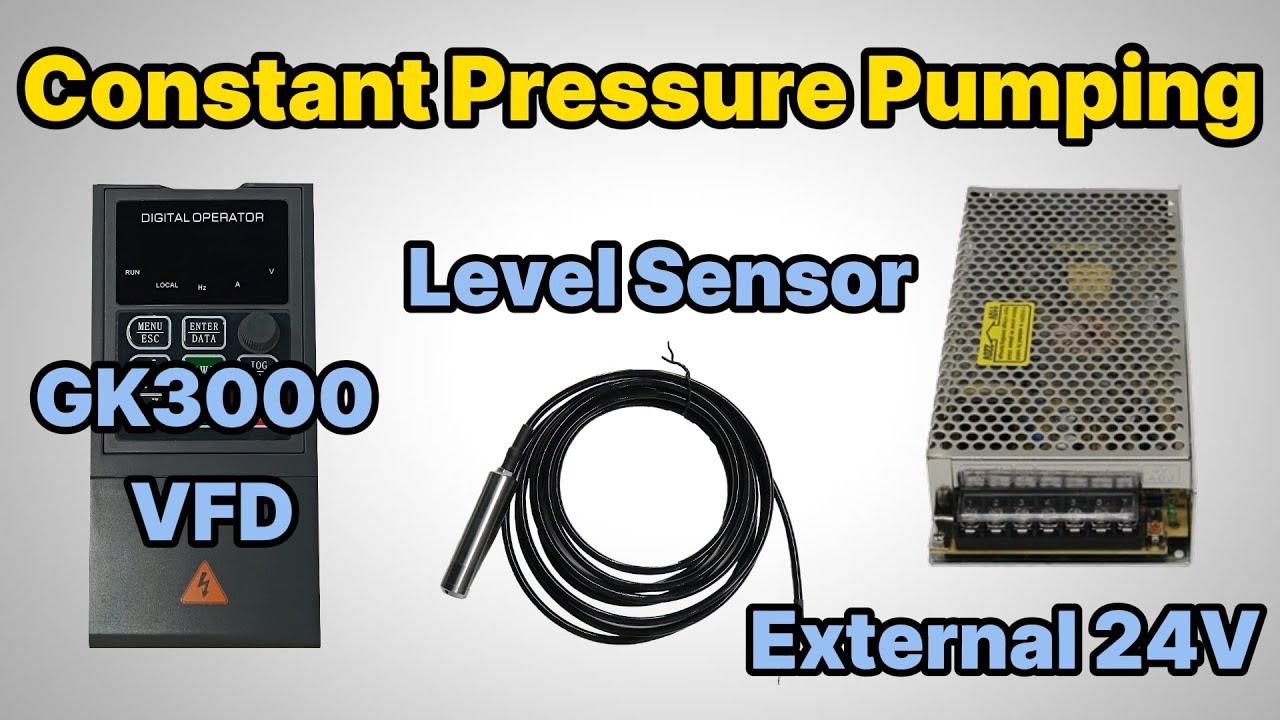 Upgraded GK3000 VFD Constant-Pressure Pumping System (with External 24V Sensor Power)
