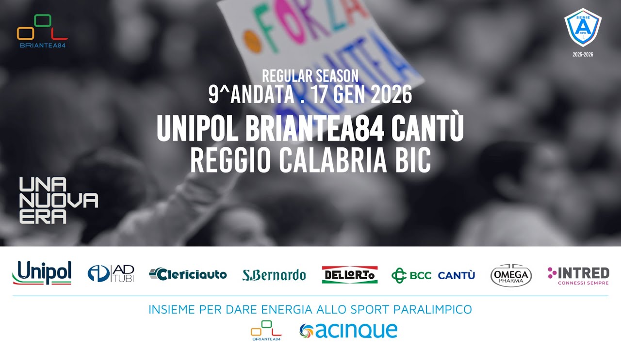 SERIE A FIPIC | Unipol Briantea84 Cantù-Reggio Calabria Bic