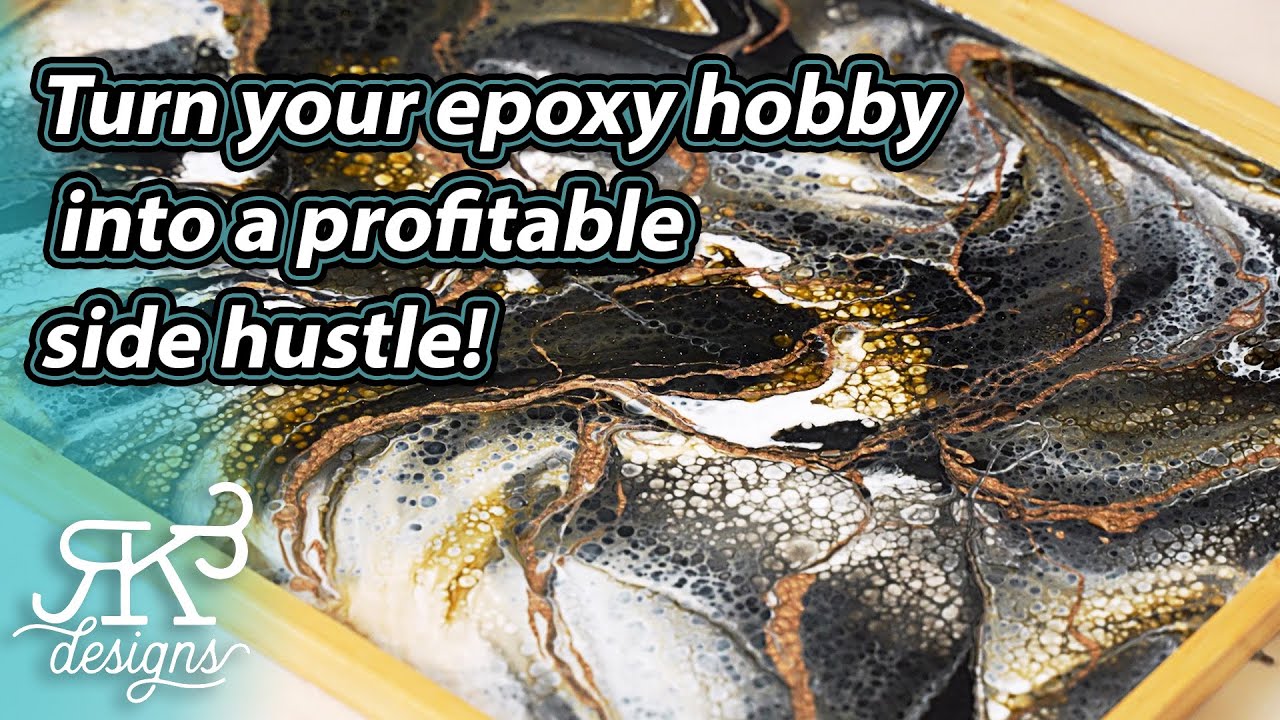 Easy DIY Metallic Epoxy Serving Tray | RK3 Designs