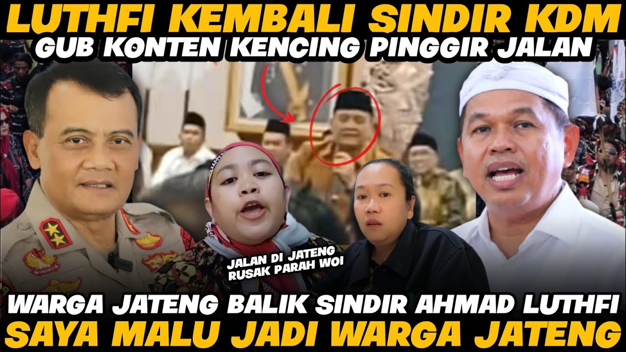 M4MPUZ‼️KEMBALI SINDIR KDM GUB KONTEN GUB JATENG BALIK DIPERM4LUKAN WARGANYA MALU JADI WARGA JATENG?