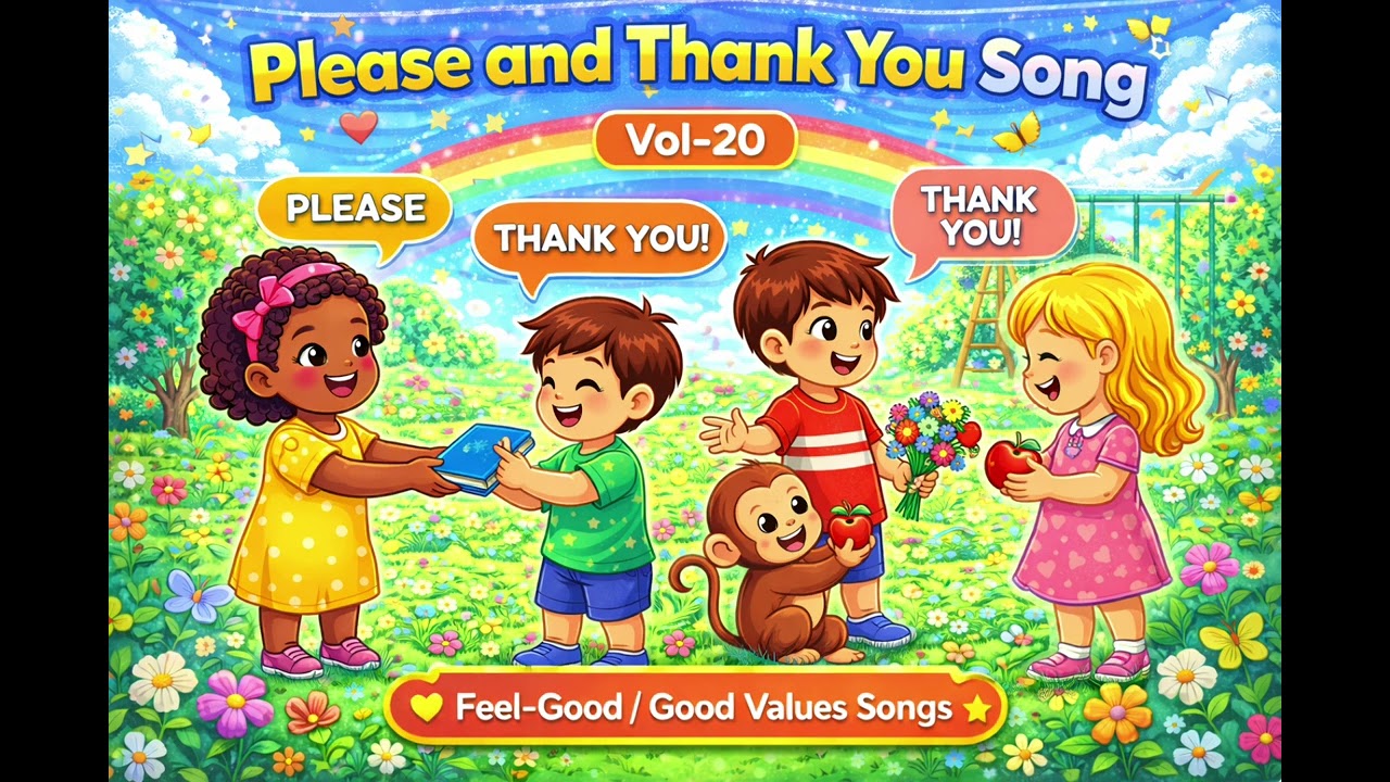 Please and Thank You Song 🙏 | Kids Good Values Song | Vol-20