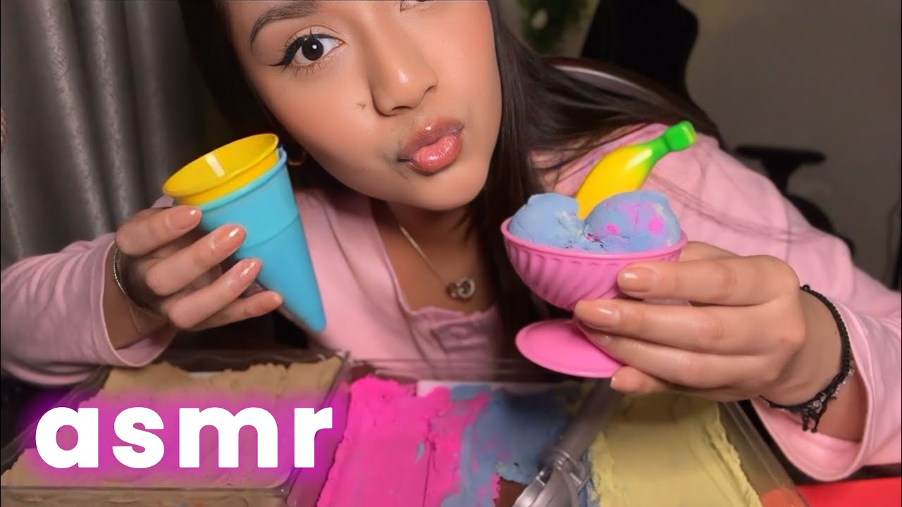 ASMR VENDEDORA DE HELADOS 🍦 (DE ARENA KINETICA) ROLEPLAY EN ESPAÑOL💞