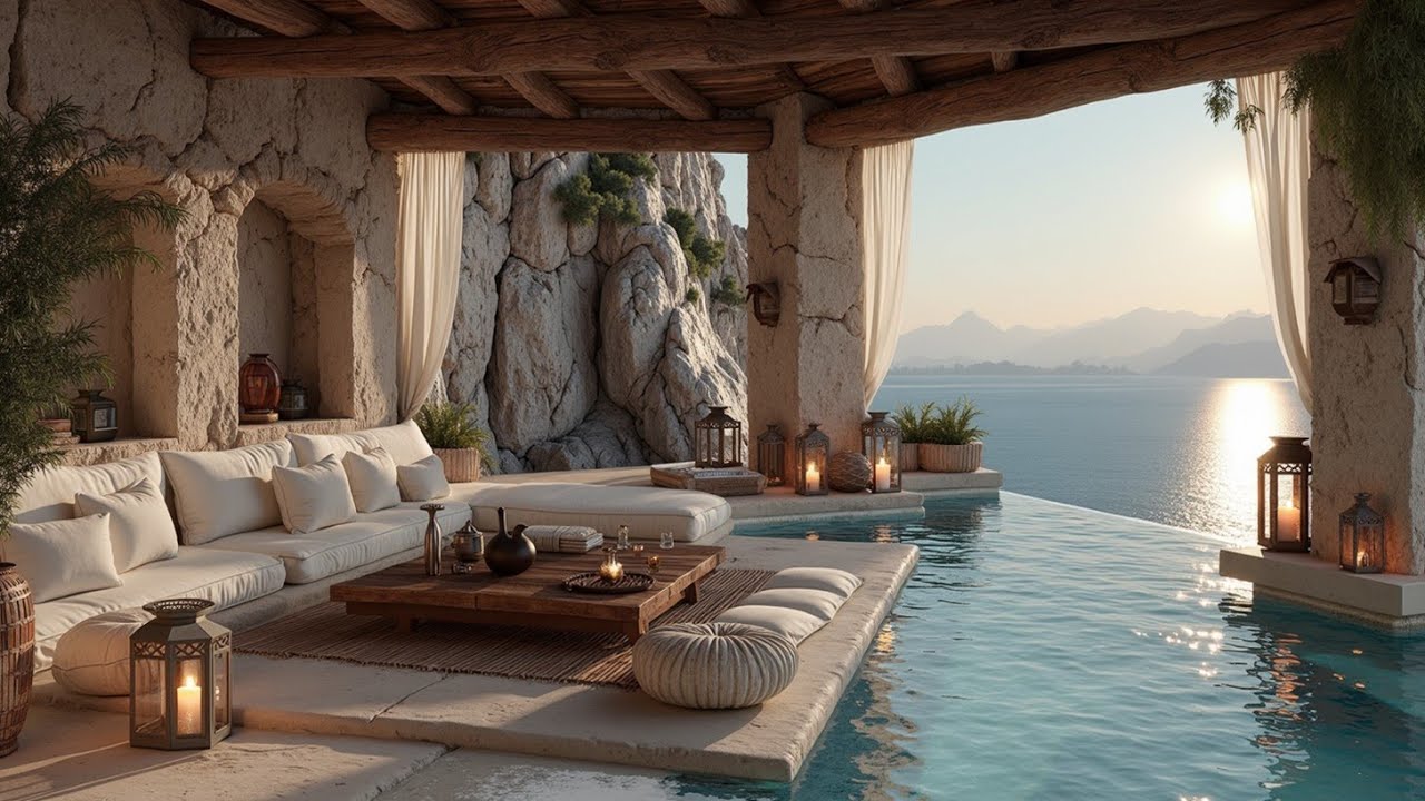 Ethereal Jazz Sunset | Relaxing Beach Music Vibes ~ Seaside Lounge