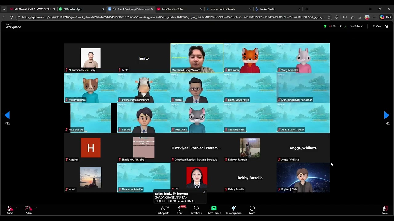 Day 3 Bootcamp Data Analyst Batch 3 Karirnex and 5 more pages   Personal   Microsoft​ Edge 2026 01 2