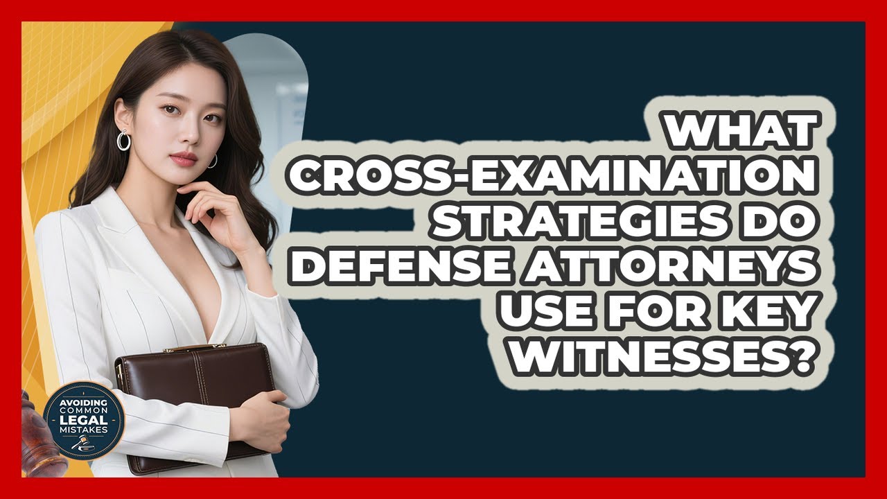 What Cross-examination Strategies Do Defense Attorneys Use For Key Witnesses?