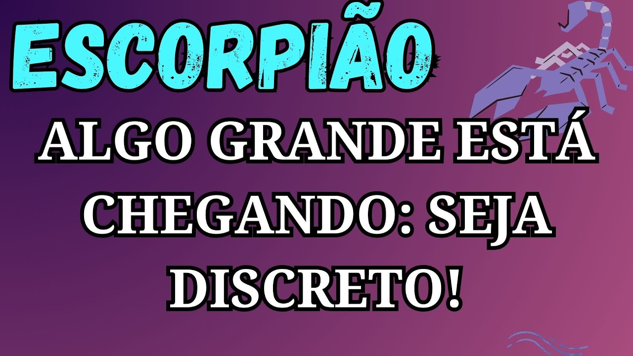 ♏ Escorpião — Seja discreto(a): algo grande está chegando 🤫💥