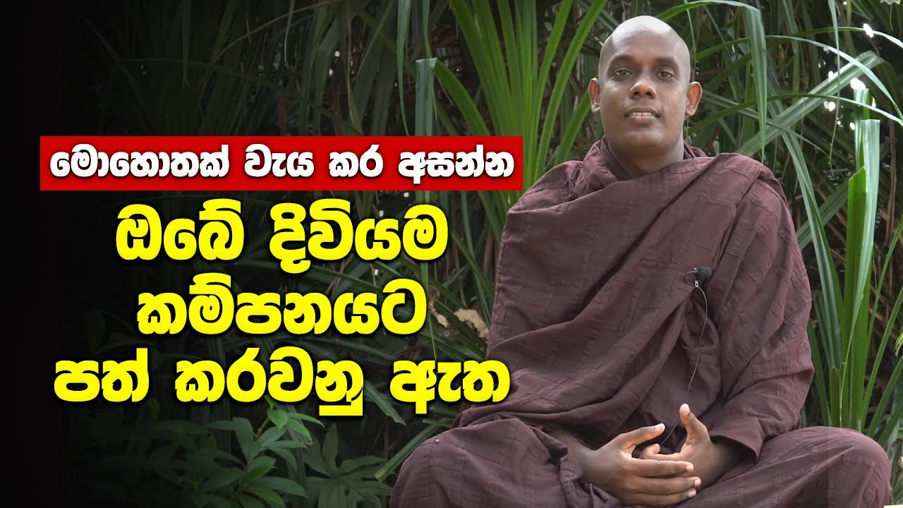 මොහොතක් වැය කර අසන්න - ඔබේ දිවියම කම්පනයට පත් කරවනු ඇත