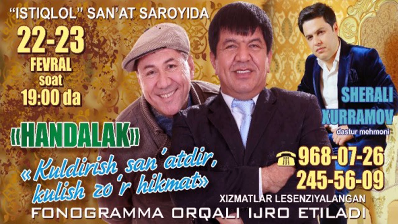 Handalak - Kuldirish sa`natdir kulish zo'r hikmat | konsert dasturi 2014