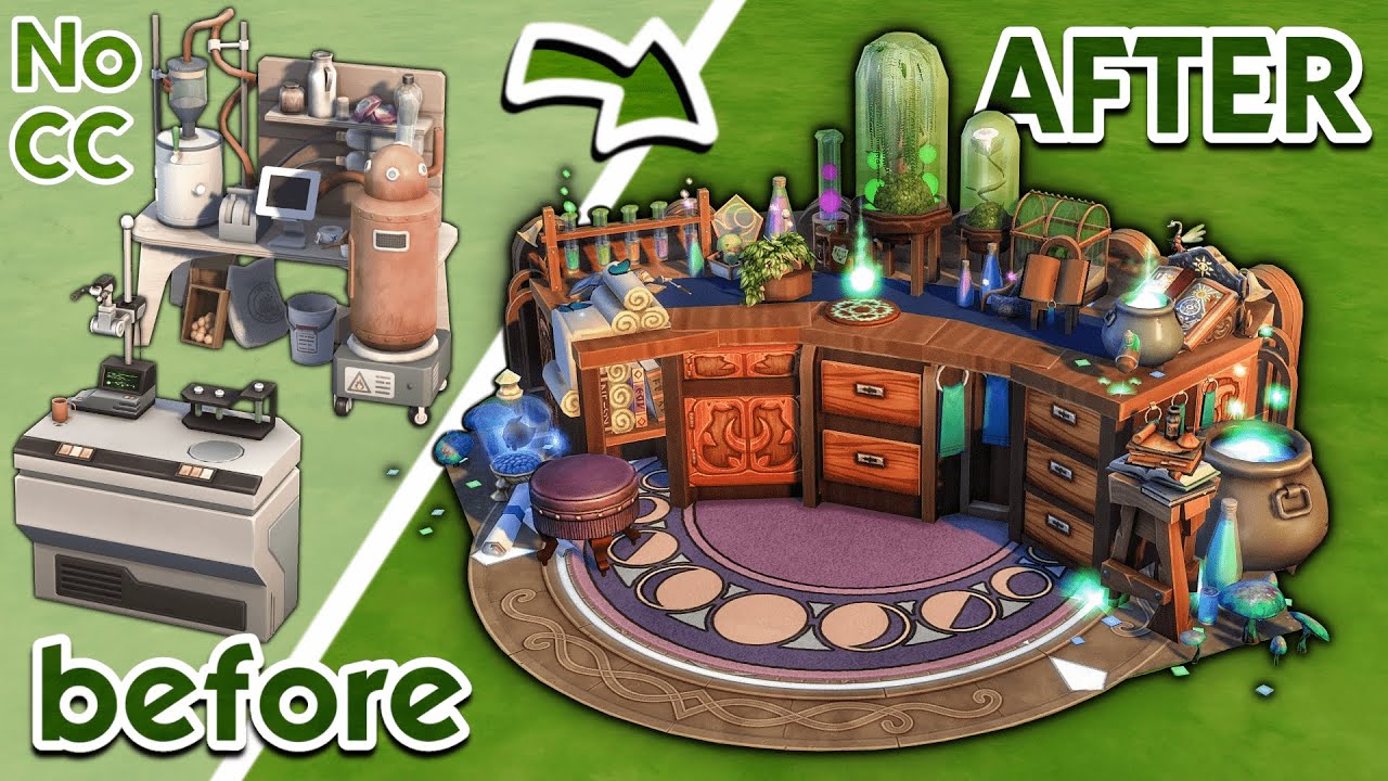 Magical Alchemy Table Build in The Sims 4 – Functional Item Transformation! (feat. @Simproved)