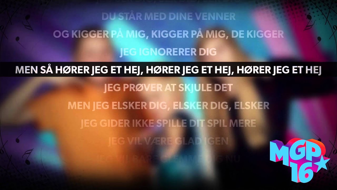 Jeen - Jeg savner dig | Karaoke | MGP 2016